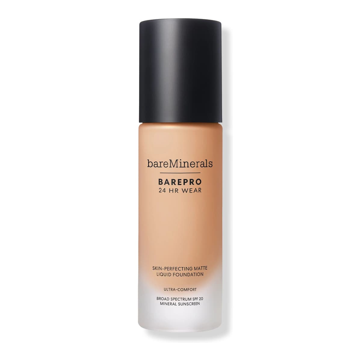 BAREPRO 24HR Wear Skin-Perfecting Matte Liquid Foundation Mineral SPF 20, Light 28 Neutral