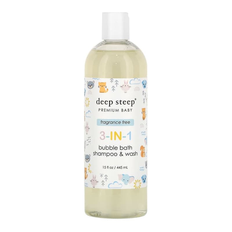 Premium Baby, 3-in-1 Bubble Bath, Shampoo & Wash