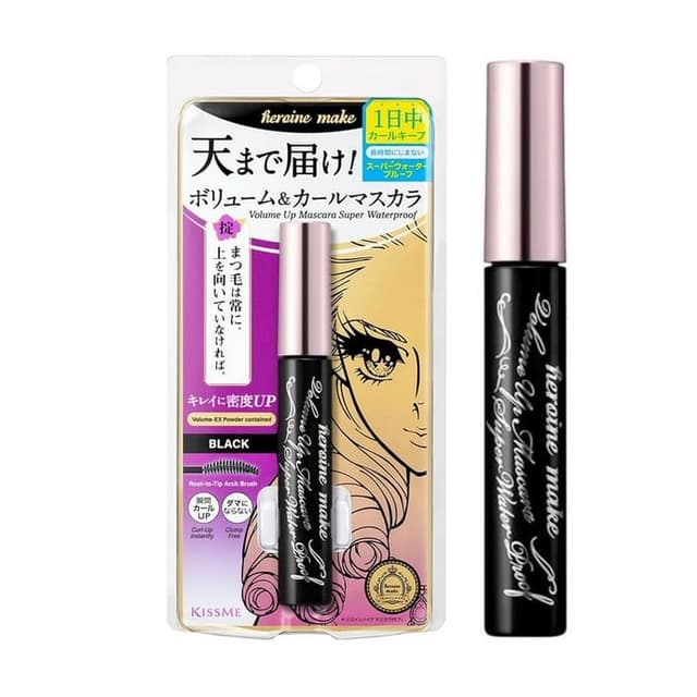 Kiss Me Heroine Make Prime Volume & Curl Mascara Super Waterproof, #01 Black