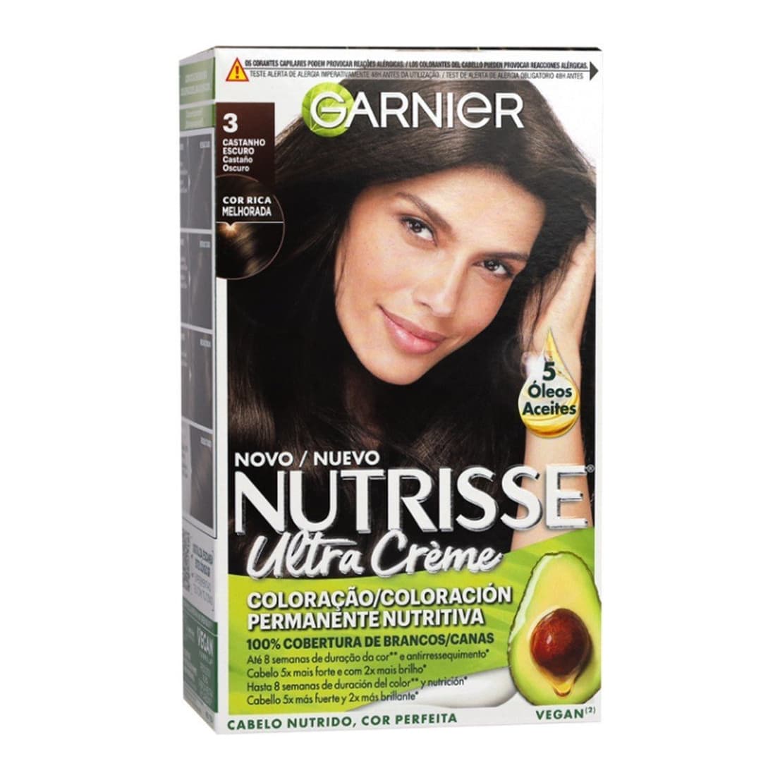 Nutrisse Ultra Crème Permanent Hair Dye 3 Dark Brown