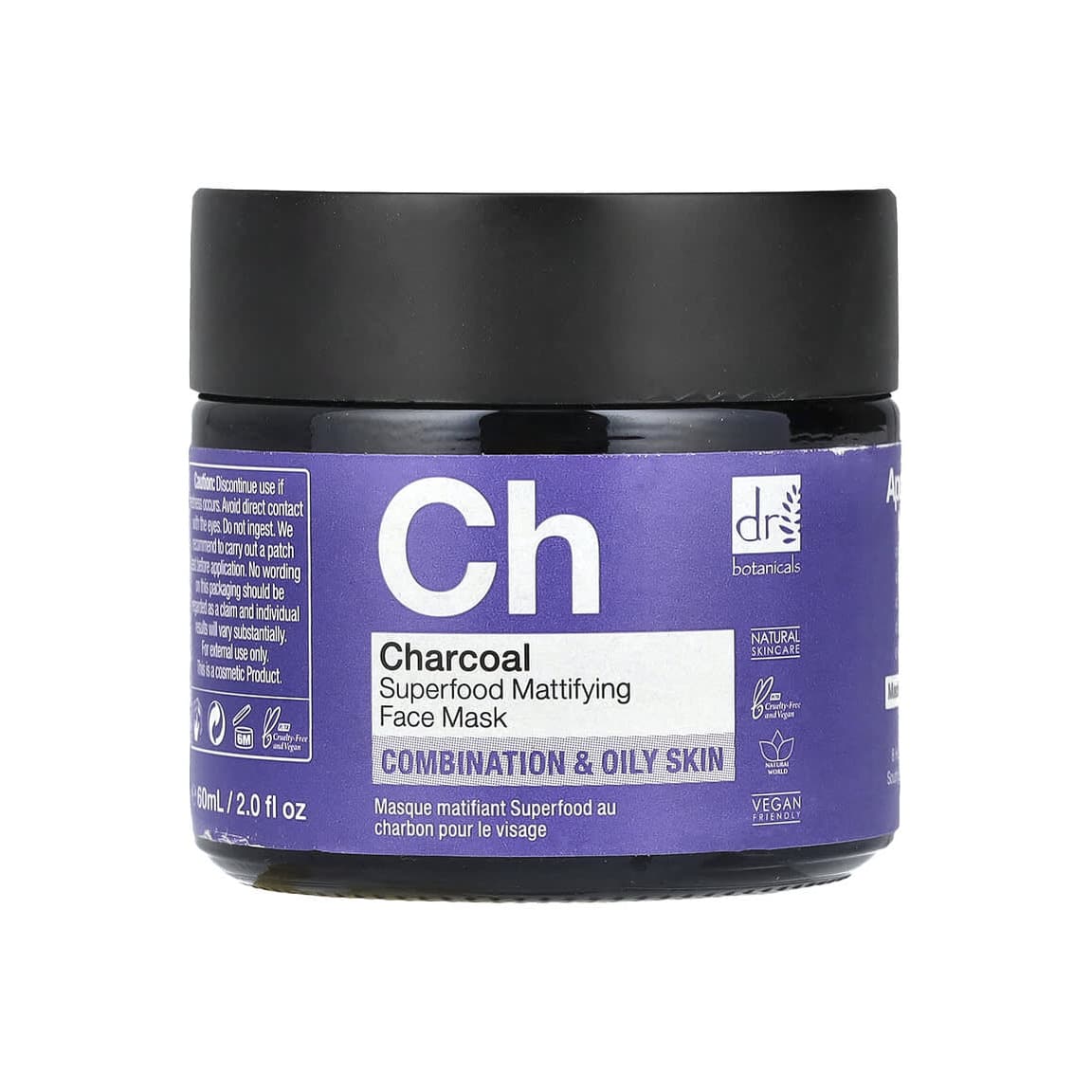 Superfood Mattifying Face Beauty Mask, Charcoal