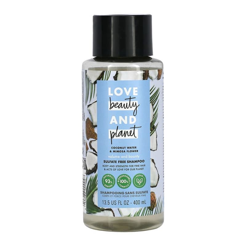 Volume and Bounty Shampoo, Coconut Water & Mimosa Flower