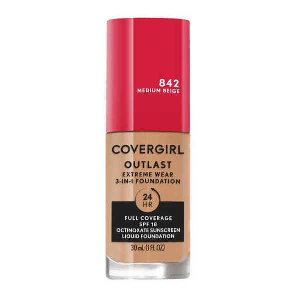 Outlast Extreme Wear 3-in-1 Foundation with SPF 18 - 842 Medium Beige