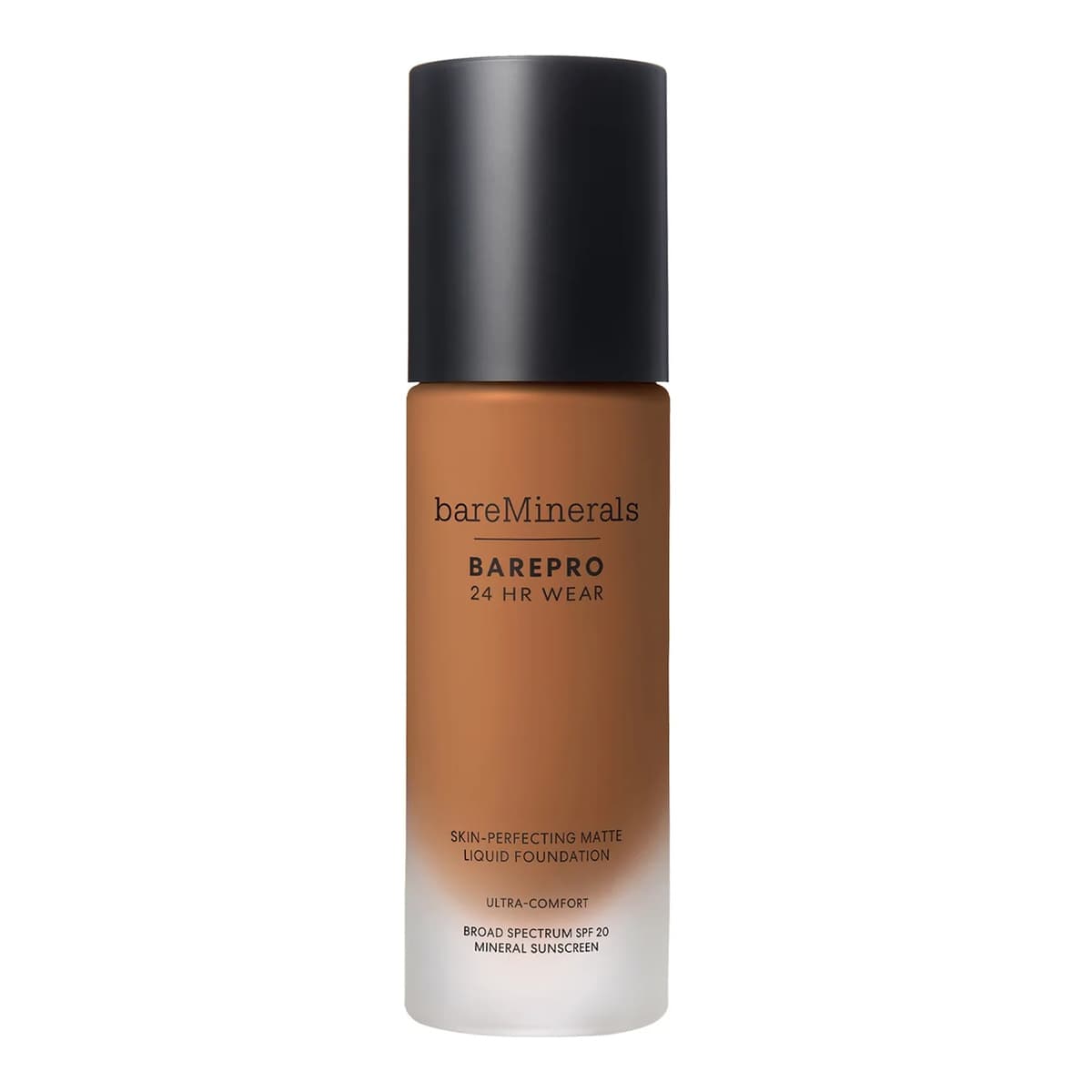 BAREPRO 24 Hour Matte Liquid Foundation Mineral SPF 20, Deep 51 Neutral