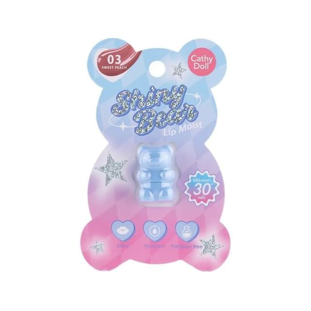 Shiny Bear Lip Moist, #03 Sweet Peach