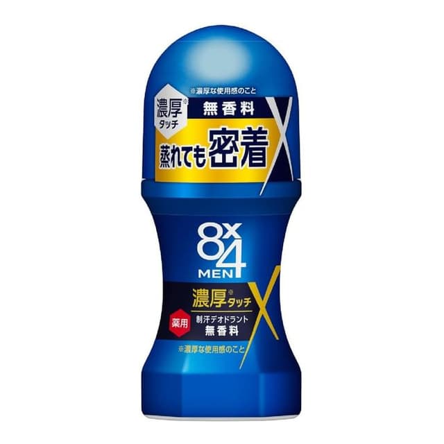 8 x 4 Men Rich Deodorant Roll-On, No Fragrance