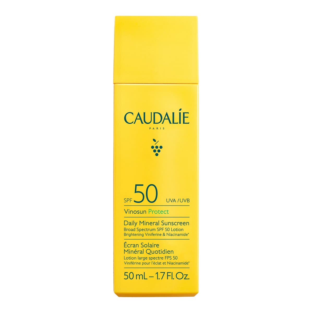Vinosun Protect Brightening Daily Mineral Face Sunscreen SPF 50 with Niacinamide