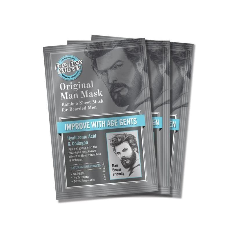 Mens Anti-Ageing Face Mask, Bearded