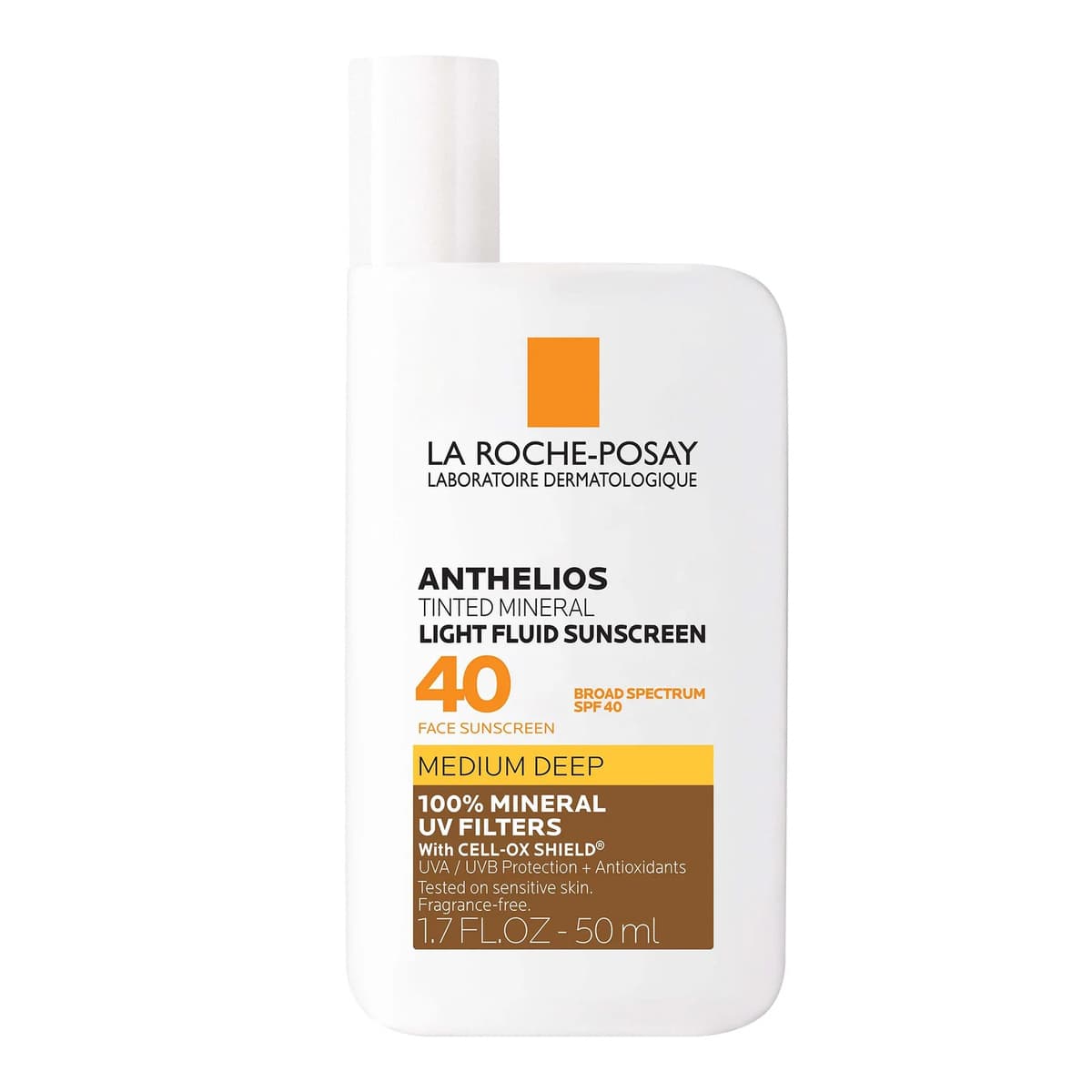 Anthelios Tinted Mineral Light Fluid SPF 40, Medium Deep