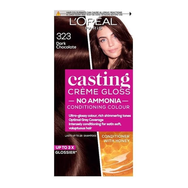 Casting Crème Gloss 323 Dark Choc Brown Semi Perm Hair Dye
