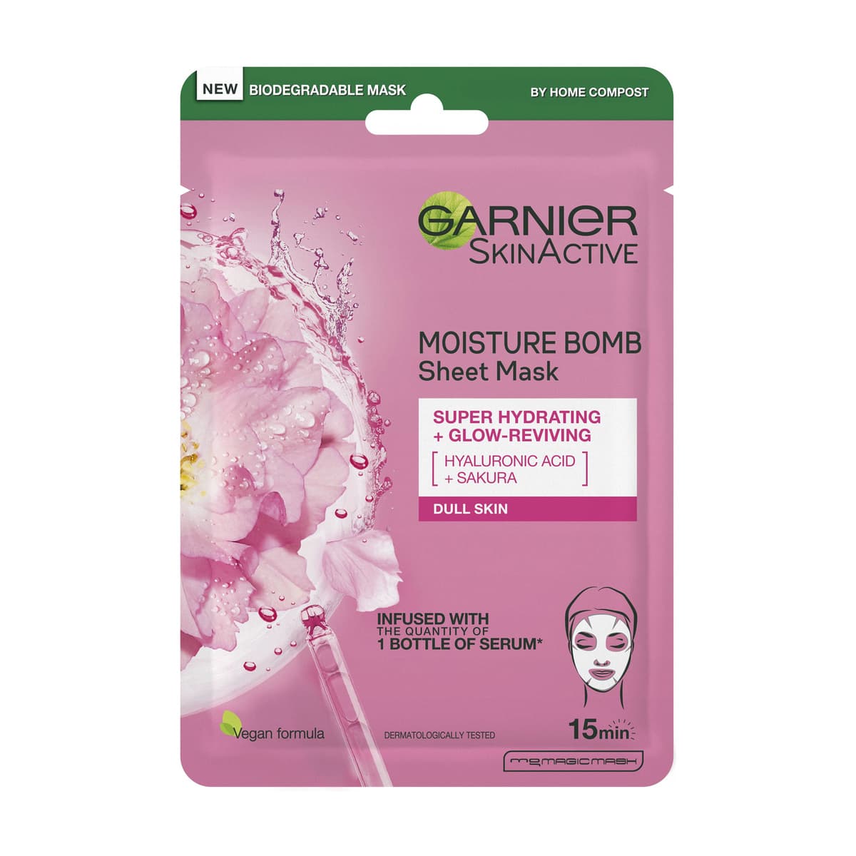 Moisture Bomb Sakura Hydrating Face Sheet Mask for Dull Skin