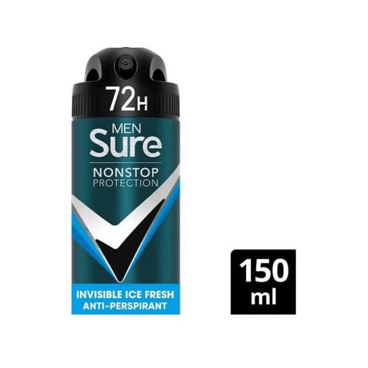 Men Nonstop Protection Anti-Perspirant Aerosol Invisible Ice Fresh