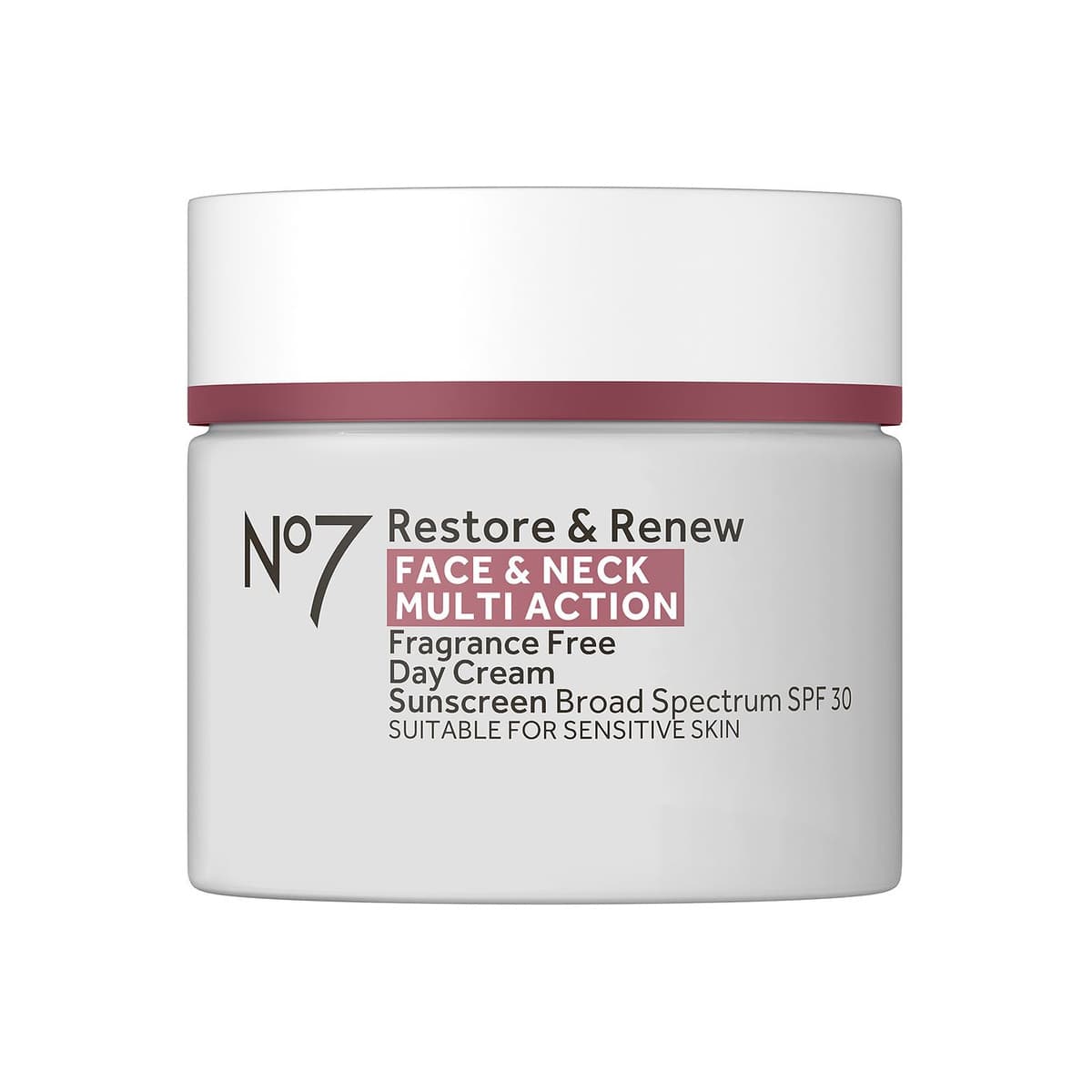 Restore & Renew Face & Neck Multi Action Day Cream SPF 30 Fragrance Free