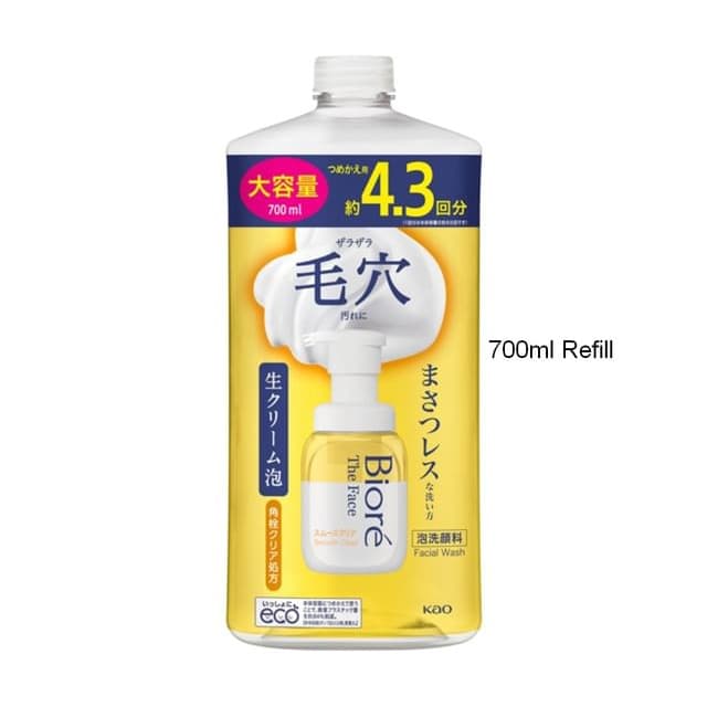 Biore The Face Foam Facial Cleanser Smooth Clear
