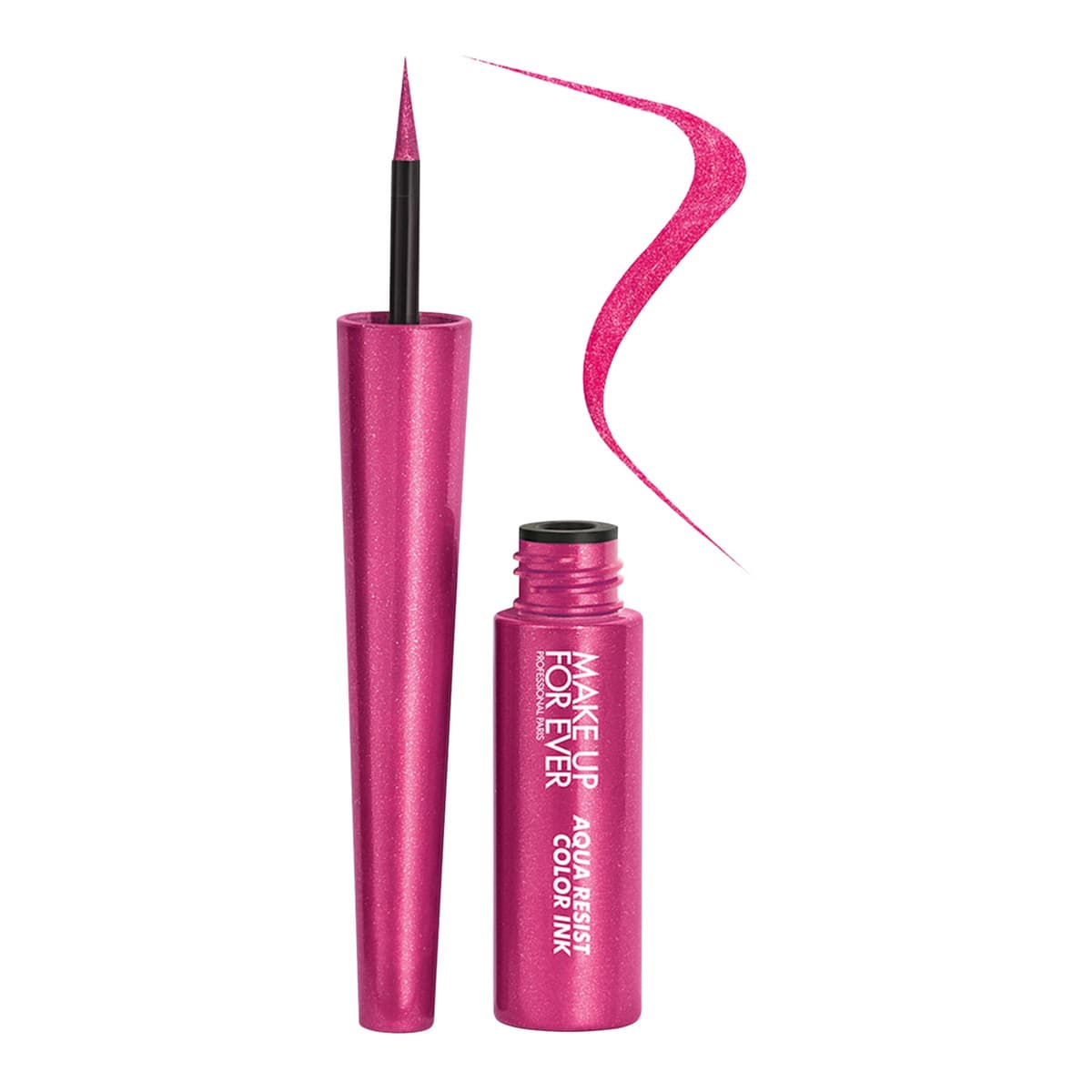 Aqua Resist Color Ink 24HR Waterproof Liquid Eyeliner, #10 Pink Blaze