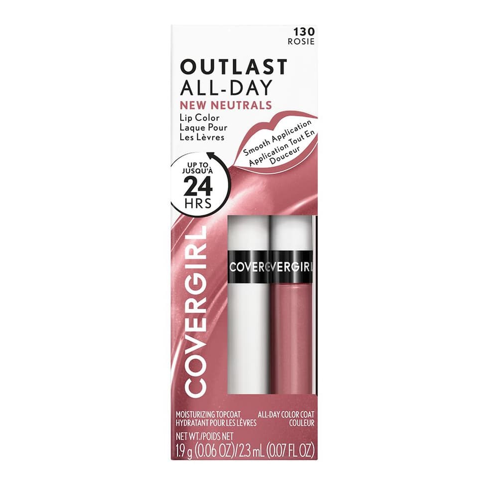 Outlast All Day Lip Color with Top Coat, Rosie