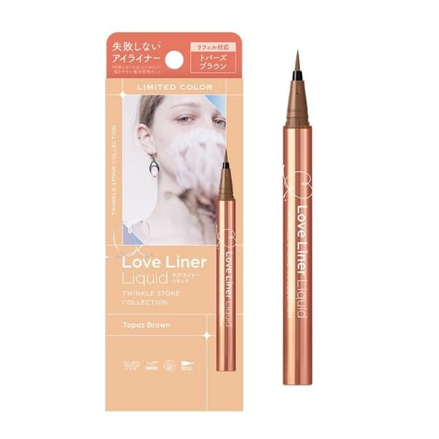 Love Liner Liquid Eyeliner R4 Twinkle Stone Collection, Topaz Brown