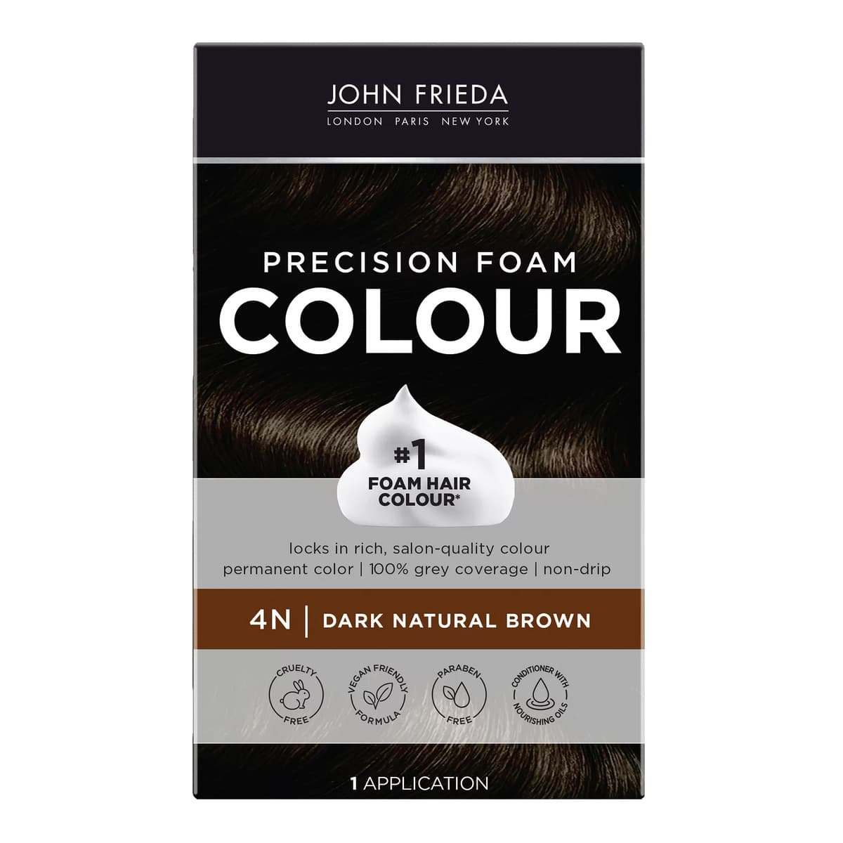 Brilliant Brunette Precision Foam Color, Hair Color Foam, 4N Dark Natural Brown