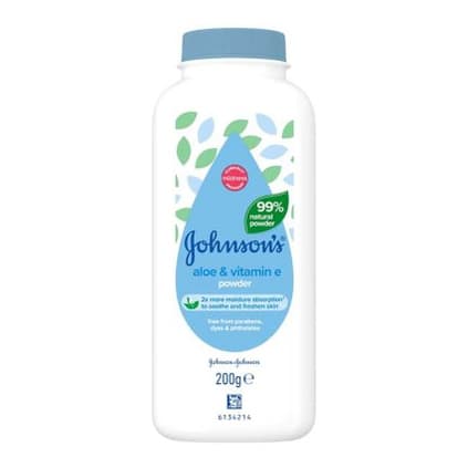 Johnson's Baby Natural Cornstarch Powder with Aloe & Vit E