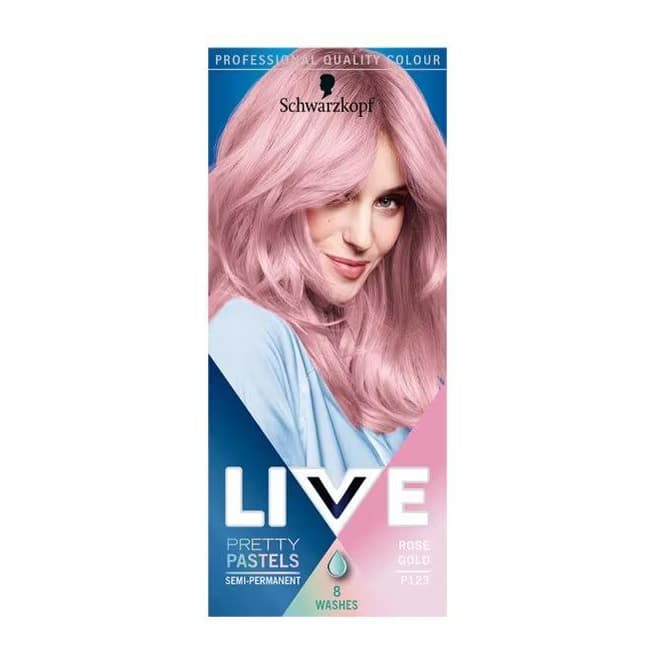 Pretty Pastels Semi-permanent Pink Hair Dye Rose Gold
