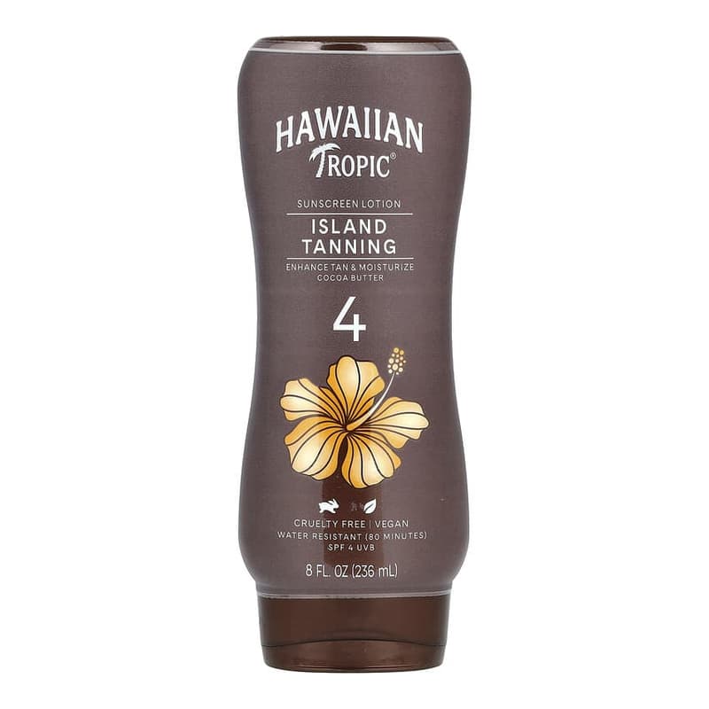 Island Tanning, Sunscreen Lotion, Cocoa Butter, SPF 4
