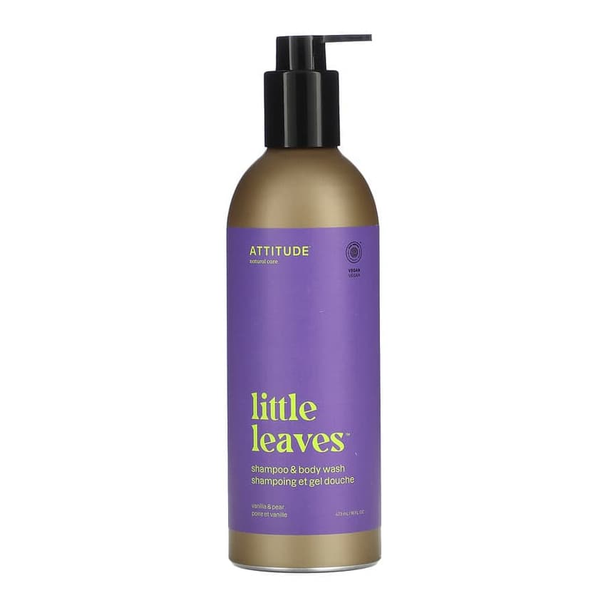 Little Leaves, Shampoo & Body Wash, Vanilla & Pear