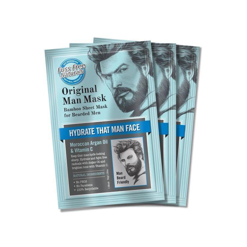 Mens Hydrating Face Mask, Bearded