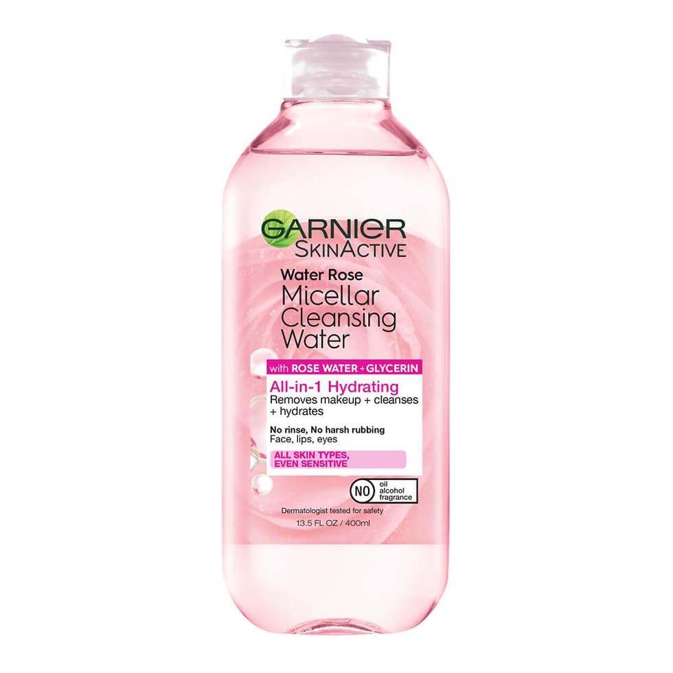 Micellar Cleansing Water & Makeup Remover with Rose Water