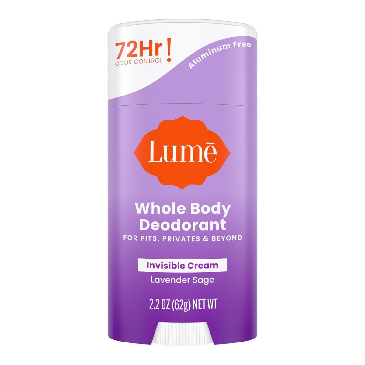 Whole Body Women's Aluminum Free Invisible Cream Stick Deodorant - Lavender Sage Scent - Trial Size