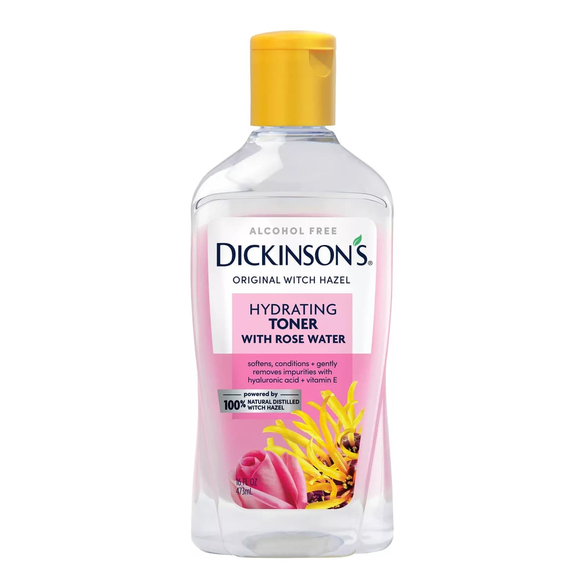 Enhanced Witch Hazel with Rosewater Alcohol-Free 98% Natural Formula Hydrating Toner