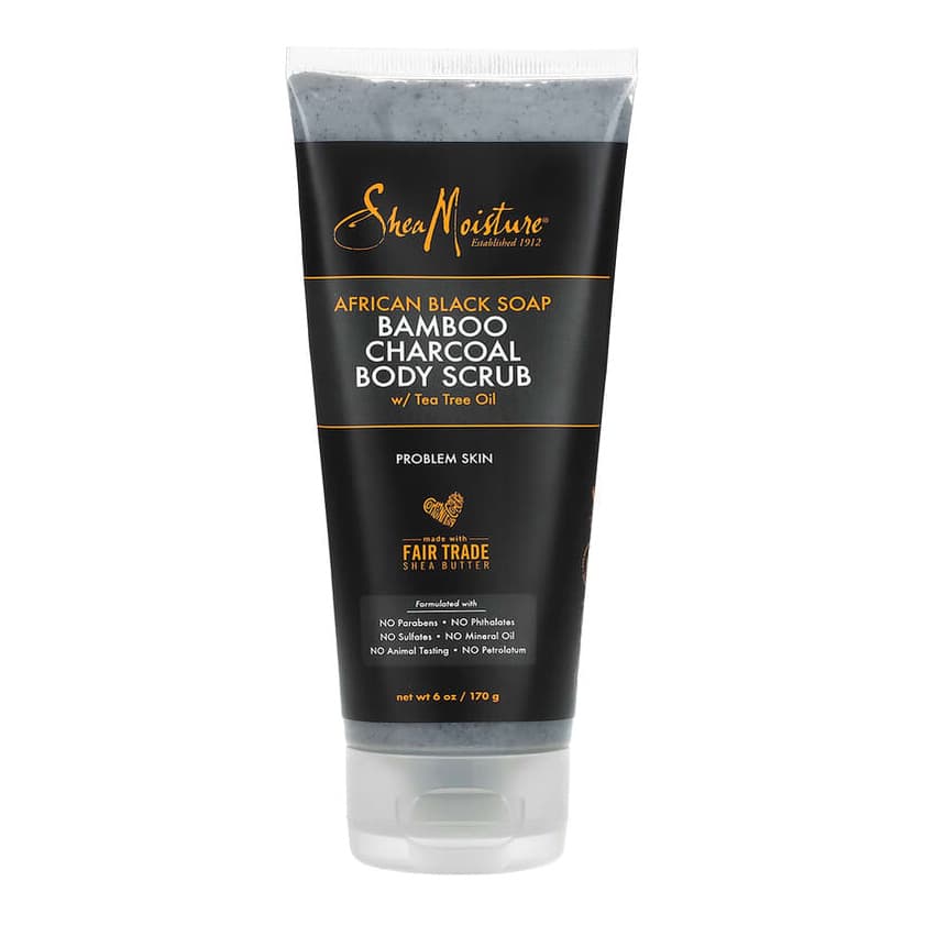 African Black Soap, Bamboo Charcoal Body Scrub