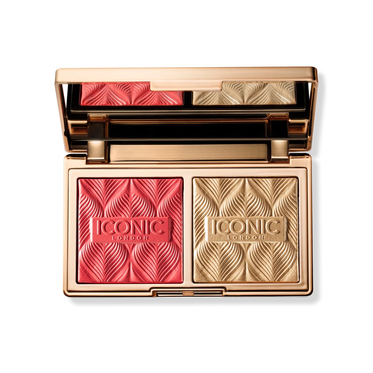 Silk Glow Duo Blush & Highlight Gel-Powders, Coral Glow