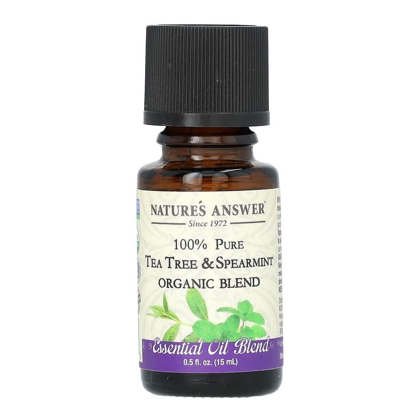 100% Pure Organic Essential Oil Blend, Tea Tree & Spearmint