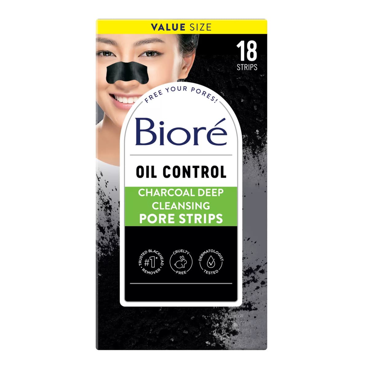 Charcoal Deep Cleansing Blackhead Remover Pore Strips, Nose Strips For Deep Pore Cleansing