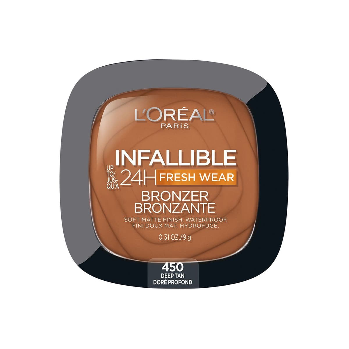 Up to 24H Fresh Wear Soft Matte Bronzer, #450 Deep Tan