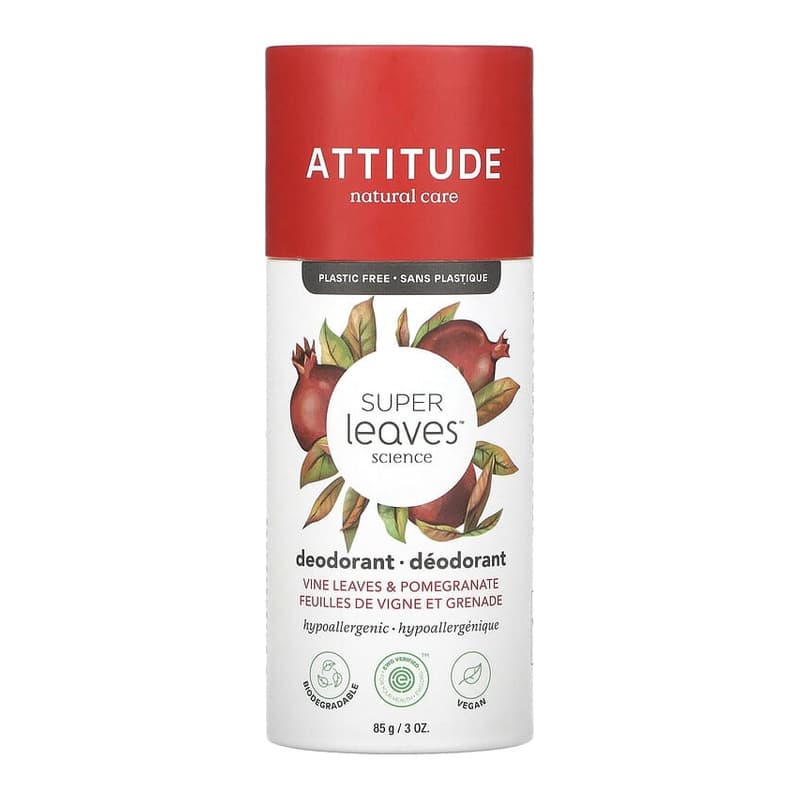 Super Leaves Deodorant, Vine Leaves & Pomegranate