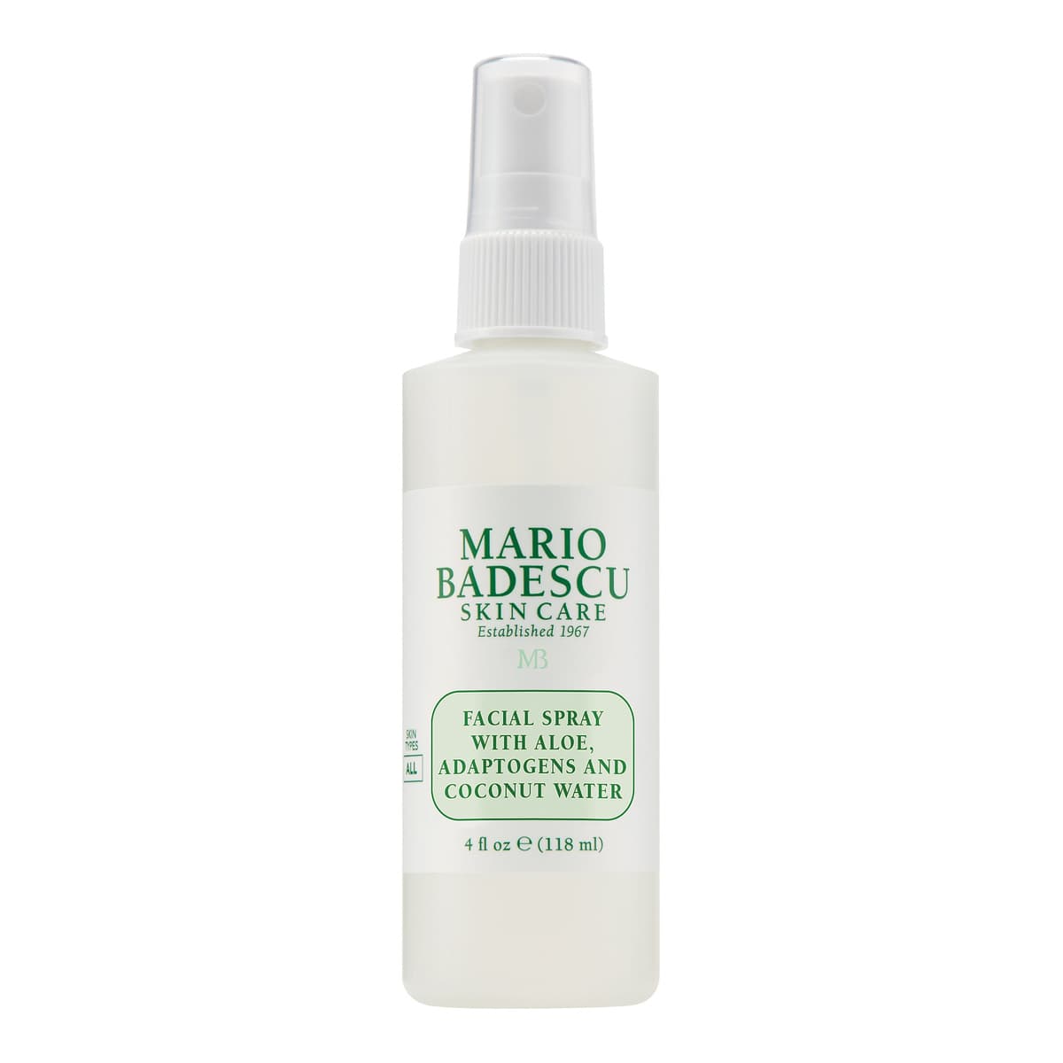 Facial Spray with Aloe Adaptogens, and Coconut Water