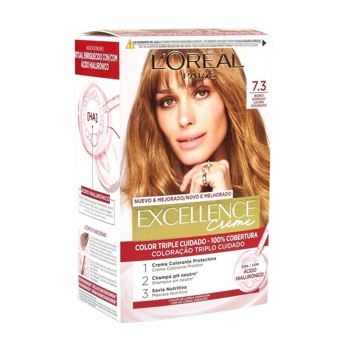 Excellence Creme Hair Dye 7.3 Natural Dark Golden Blonde