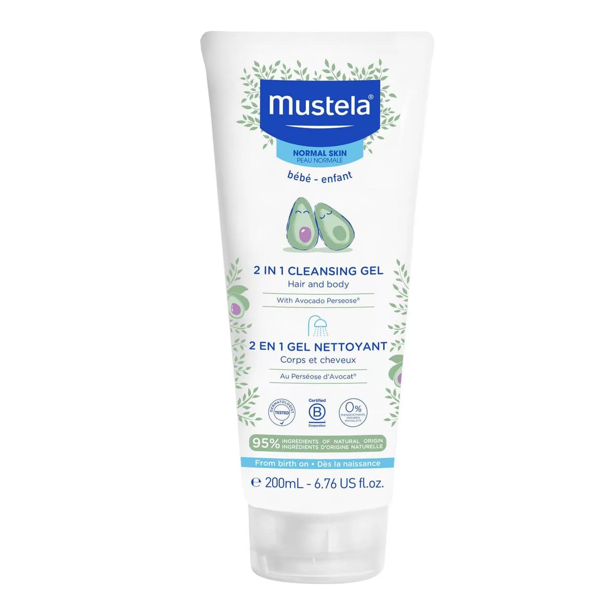 2-in-1 Cleansing Gel Baby Body Wash and Baby Shampoo