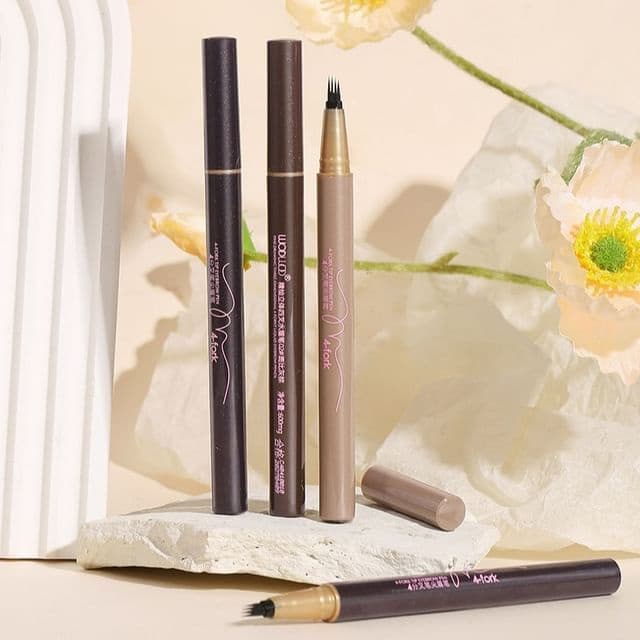 Finely Painted Four-Pronged Eyebrow Pencil, #02# Gray Brown