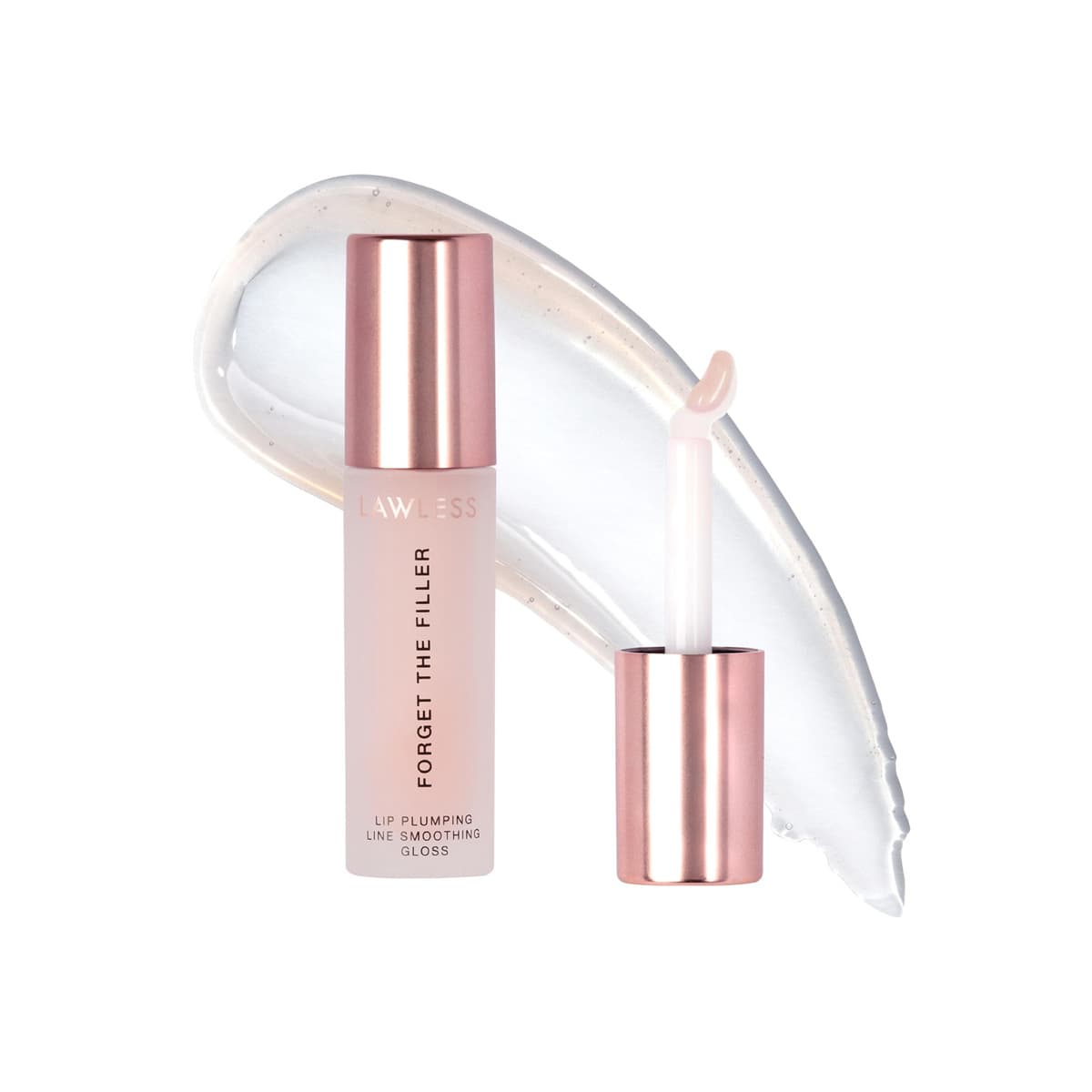 Forget The Filler Lip Plumper Line Smoothing Gloss, Rosy Outlook