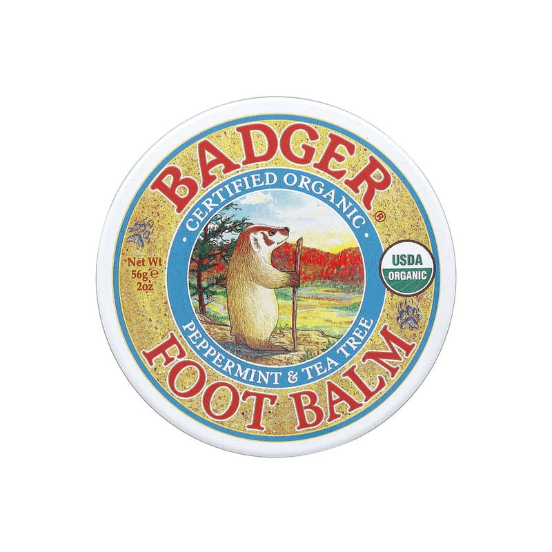 Certified Organic Foot Balm, Peppermint & Tea Tree