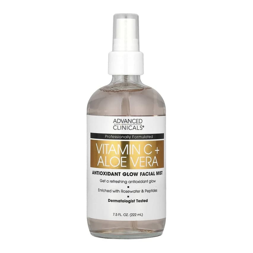 Vitamin C + Aloe Vera, Antioxidant Glow Facial Mist