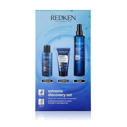 Extreme Shampoo, Conditioner and Anti-Snap Hair Treatment Discovery Set