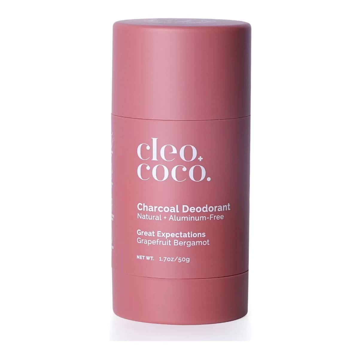 Natural Charcoal Deodorant For Men and Women - Aluminum Free -Grapefruit Bergamot