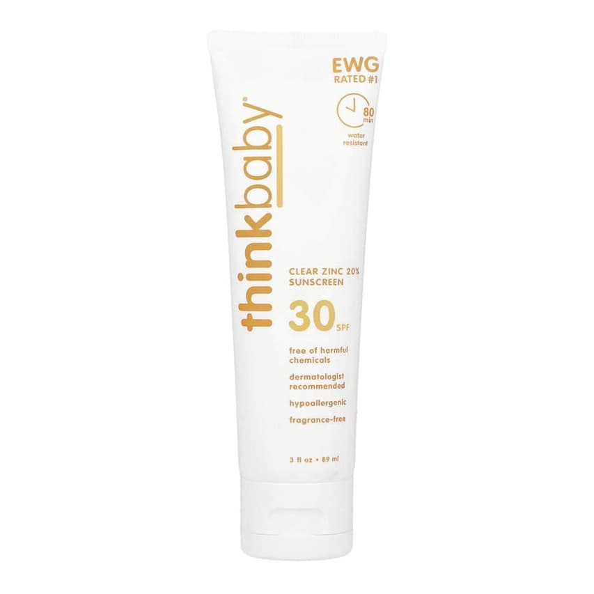 Thinkbaby, Clear Zinc 20% Sunscreen, SPF 30