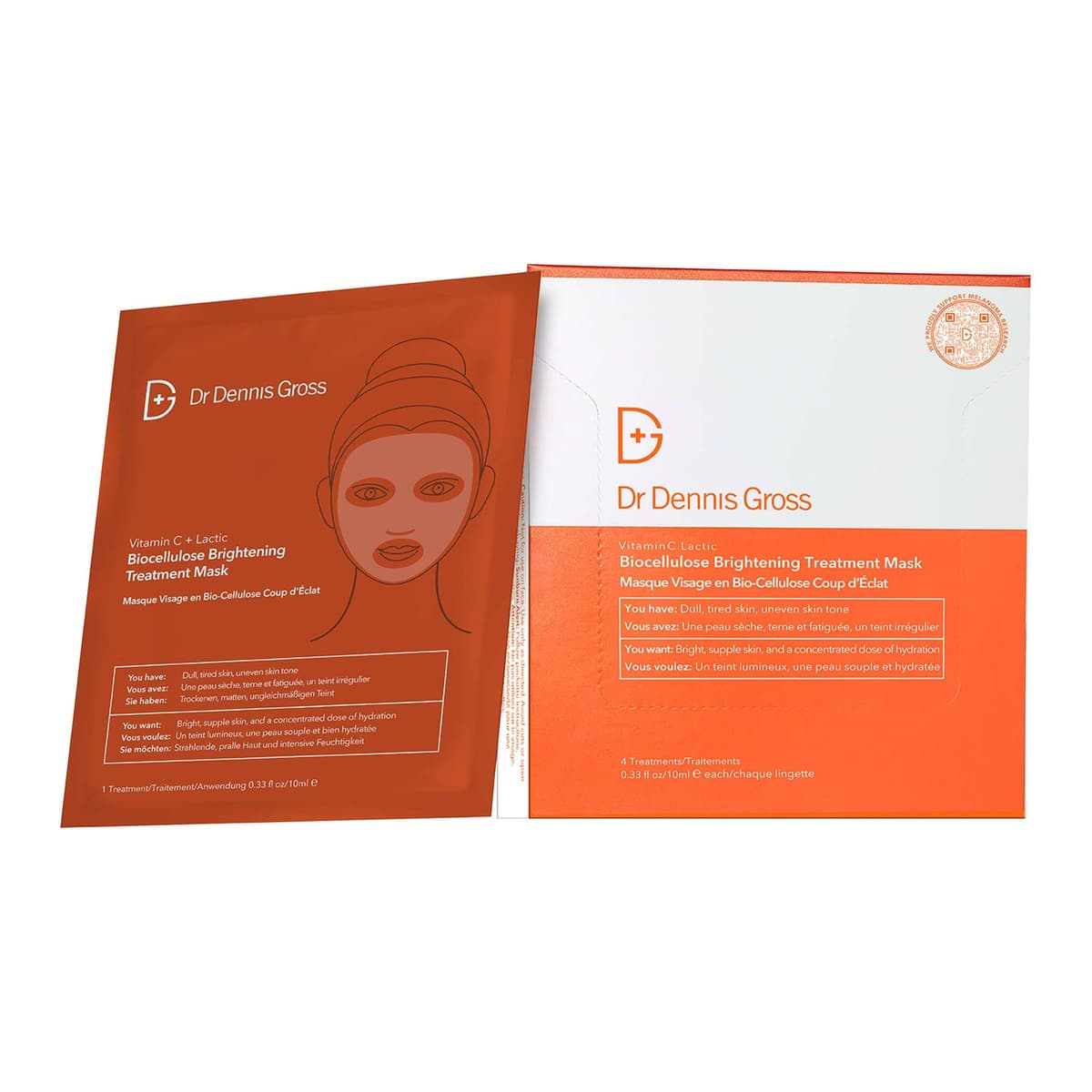 Vitamin C Lactic Biocellulose Brightening Treatment Mask
