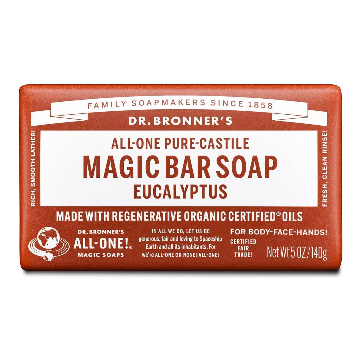 All-One Pure-Castile Magic Bar Soap - Eucalyptus