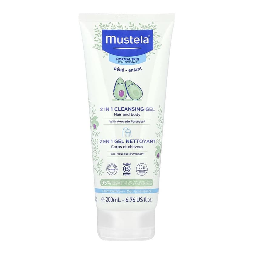 Baby, 2 in 1 Cleansing Gel, Hair and Body, Normal Skin