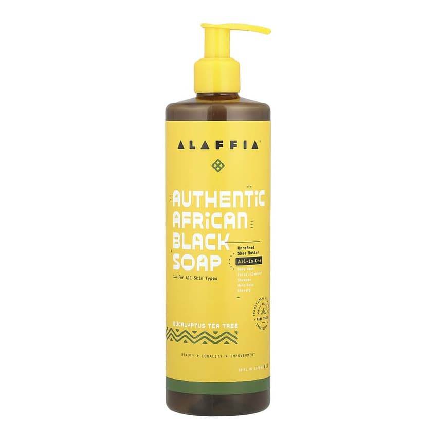 Authentic African Black Soap, Eucalyptus Tea Tree